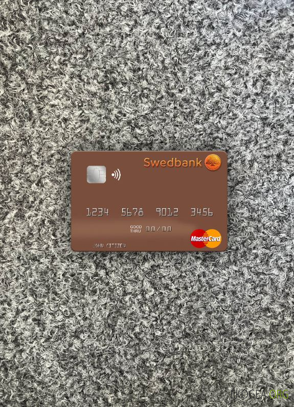Suède Swedbank mastercard photolook recto